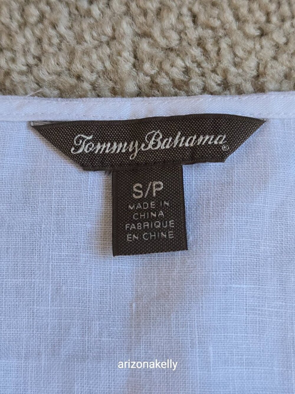 NWOT Linen Tunic Embroidered Split Hem Tommy Bahama Size Small - Picture 3 of 9